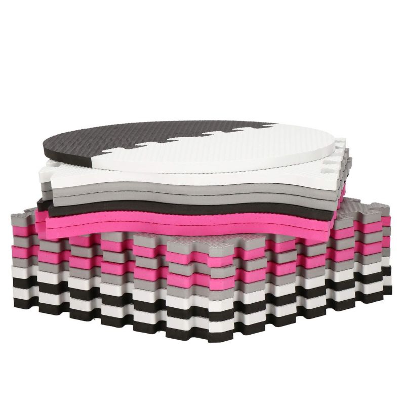 Springos skumlegemåtte 120x120 cm puslespil til børn multifarvet EVA-skum 1 stk.