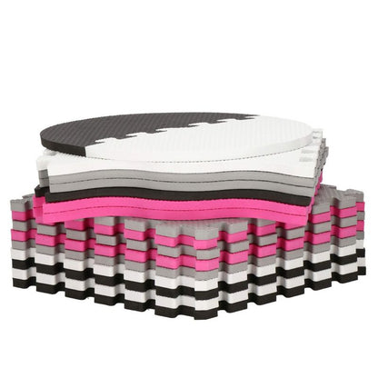 Springos skumlegemåtte 120x120 cm puslespil til børn multifarvet EVA-skum 1 stk.