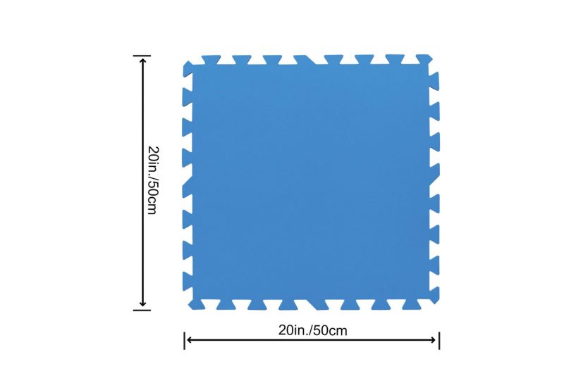 Bestway poolunderlag 50 x 50 cm, 9 stk.