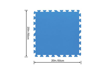 Bestway poolunderlag 50 x 50 cm, 9 stk.