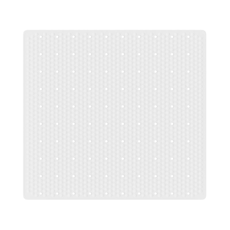 Bademåtte Rektangulær 52 x 54 cm Hvid Antiskrid
