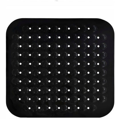 Antiskridmåtte til Bruser 43,5x43,5 cm Sort PVC 1 stk.