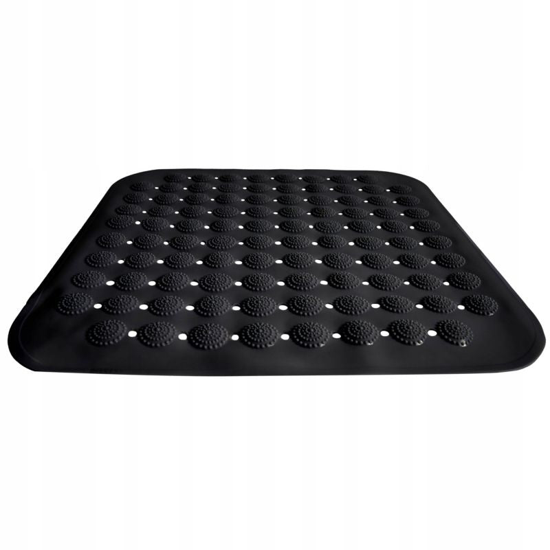 Antiskridmåtte til Bruser 43,5x43,5 cm Sort PVC 1 stk.