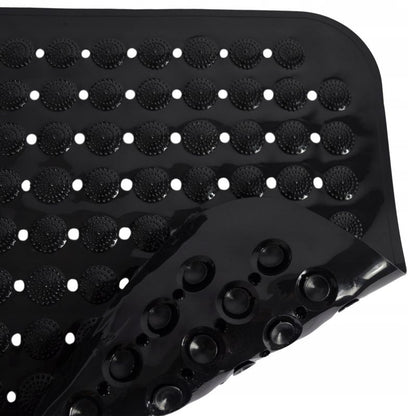 Antiskridmåtte til Bruser 43,5x43,5 cm Sort PVC 1 stk.