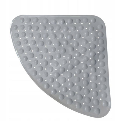 Hjørne Bademåtte Antiskrid Grå 54x54 cm PVC