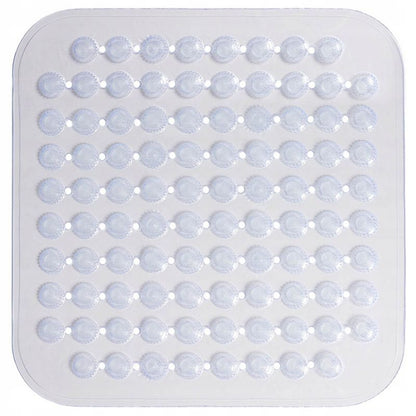 Bademåtte 43,5x43,5 cm Transparent Skridsikker 1 stk. | 5905923651948