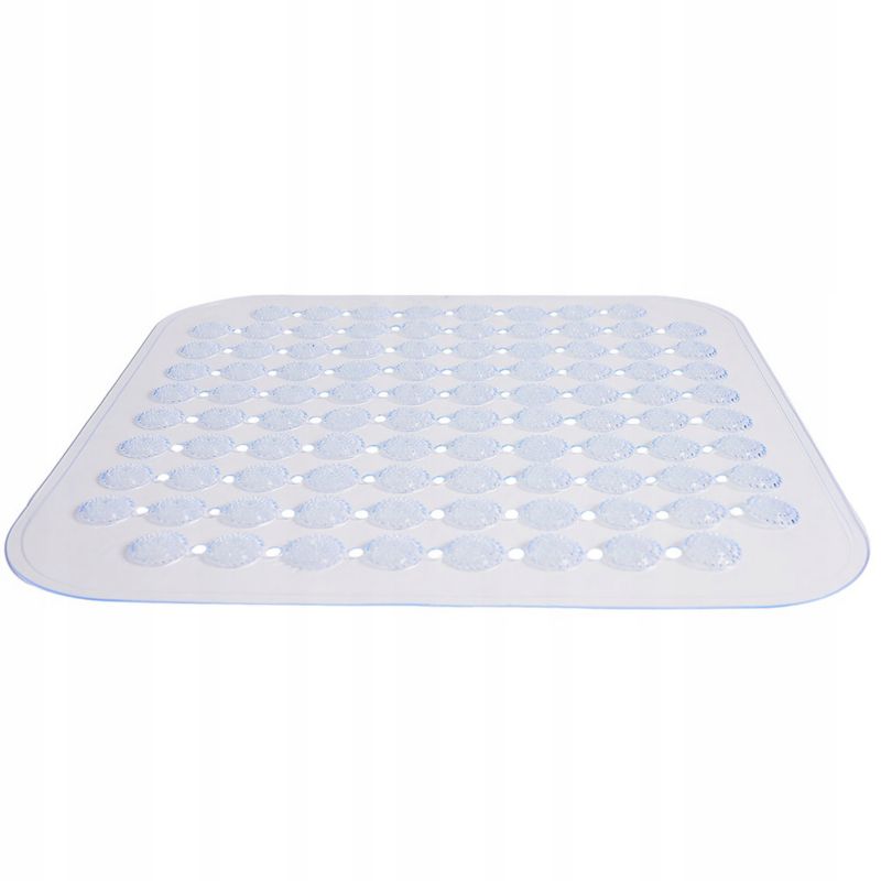 Bademåtte 43,5x43,5 cm Transparent Skridsikker 1 stk. | 5905923651948