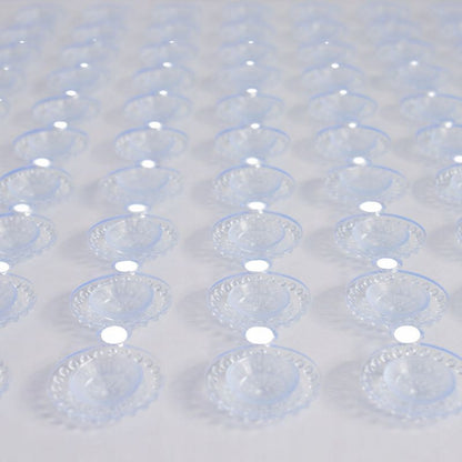Bademåtte 43,5x43,5 cm Transparent Skridsikker 1 stk. | 5905923651948