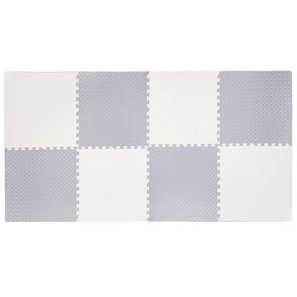 Foldbar legetæppe til børn Springos 230 x 120 cm puslespil i EVA-skum, cremegrå, 1 stk.
