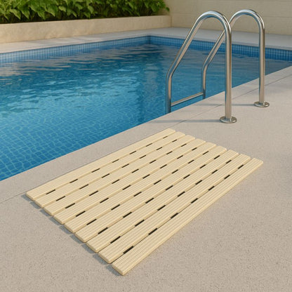 Bademåtte Antiskrid Beige 43x60 cm PVC
