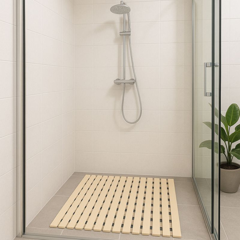 Bademåtte Antiskrid Beige 43x60 cm PVC
