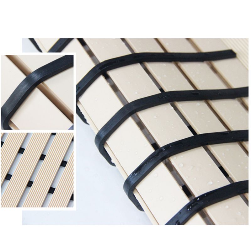 Bademåtte Antiskrid Beige 43x60 cm PVC
