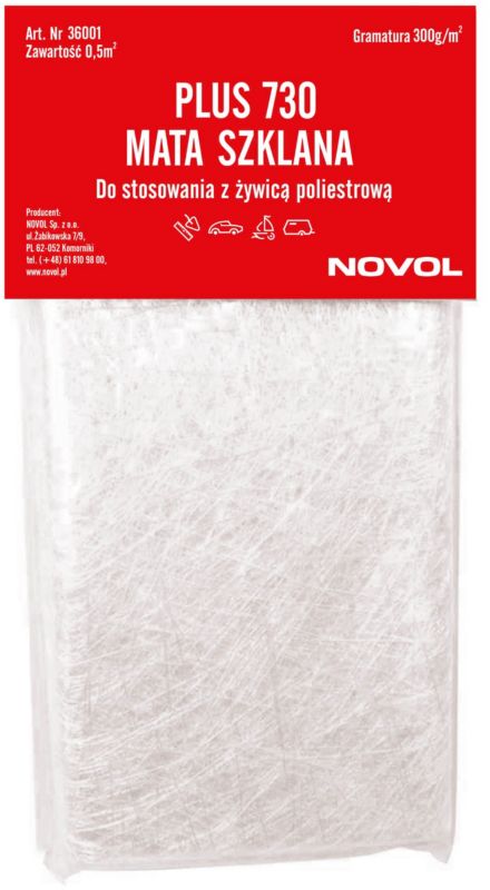 Novol Ultra glasfibermåtte 300 g 0,5 m²