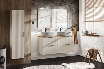 Badeværelsesmøbelsæt Bella Beige med Vask Beige | 5907600452275