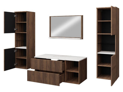 Badeværelsessæt Kertos Ryfel III 100 cm Sandbeige / Cremona Eg 1 sæt