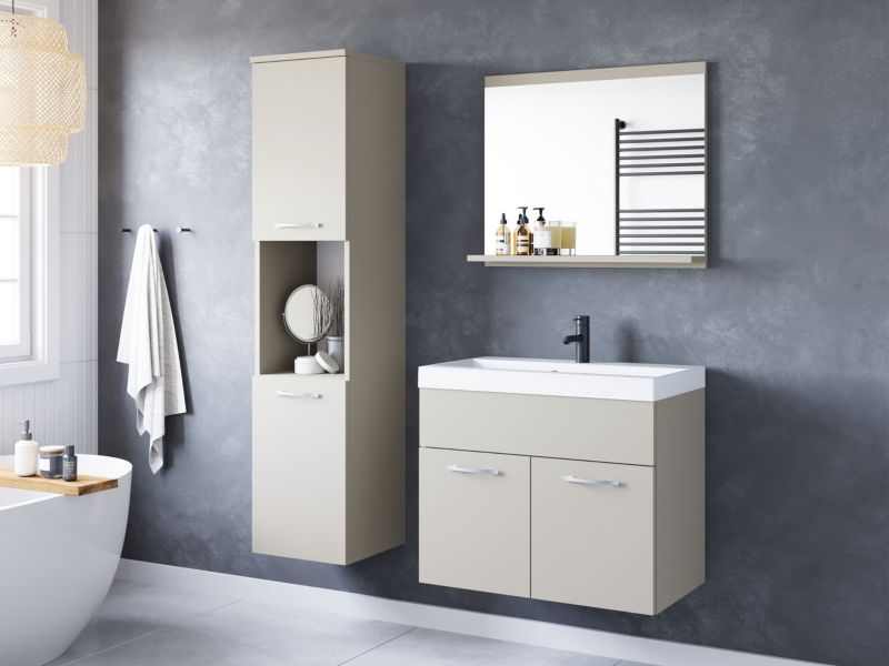 Badeværelsessæt Montreal 60 cm Kashmir Beige 1 sæt