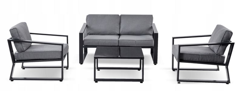 Corciano Simply 4-personers aluminiumsramme havemøbelsæt 1 stk.