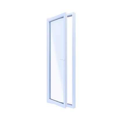 PVC vindue 3-lags altan 85/OB6R hvid 865x2195 mm indadgående venstre
