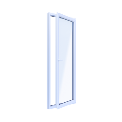 PVC Vindue 3-Lags Altandør 5/OB5 Hvid 86,5x219,5 cm Indadgående Højre