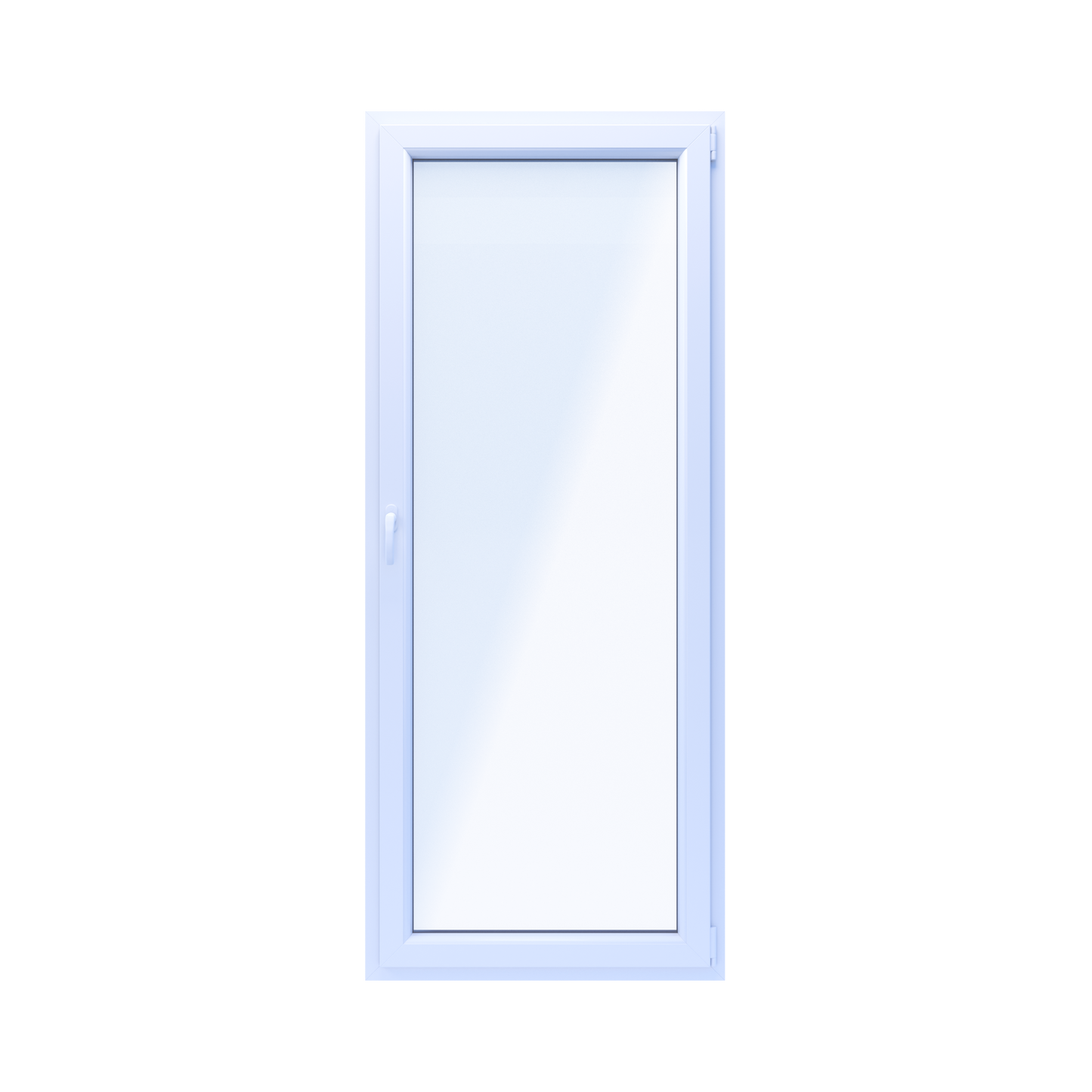 PVC Vindue 2-lags Altandør OB3 R Hvid 86,5x209,5 cm Indadgående Højre