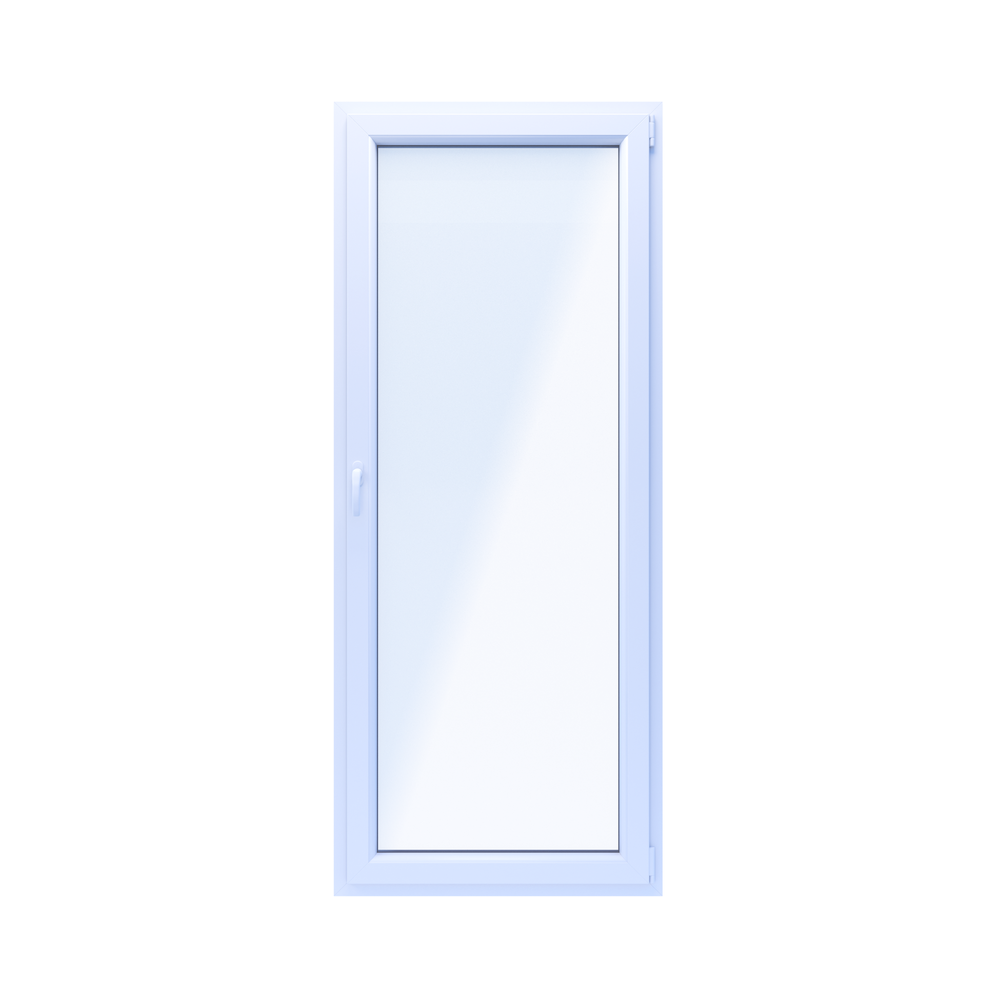 PVC Vindue 2-lags Altandør OB3 R Hvid 86,5x209,5 cm Indadgående Højre