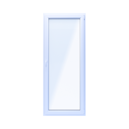 PVC Vindue 2-lags Altandør OB3 R Hvid 86,5x209,5 cm Indadgående Højre