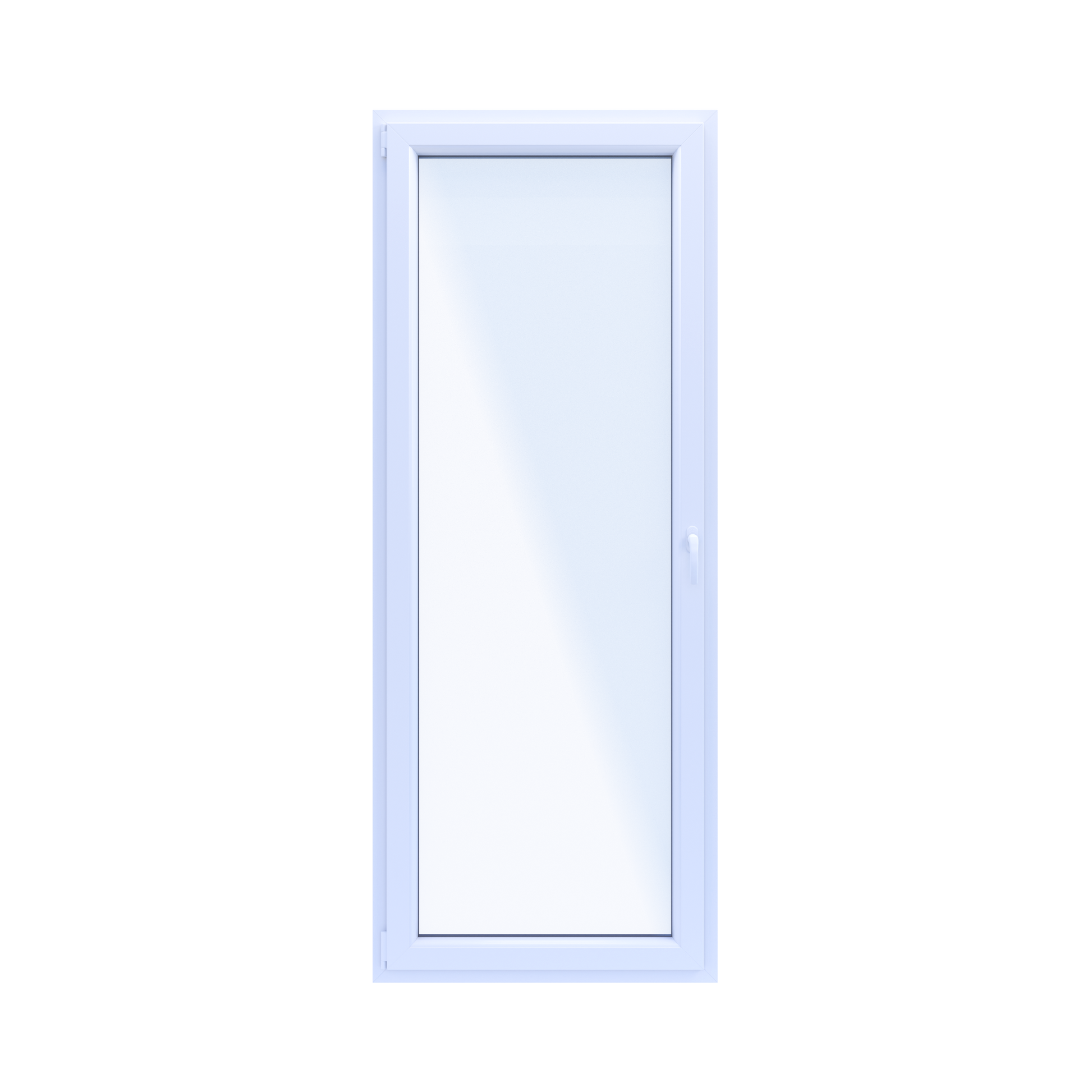 PVC Vindue OB6 86,5x219,5 cm Hvid Venstre