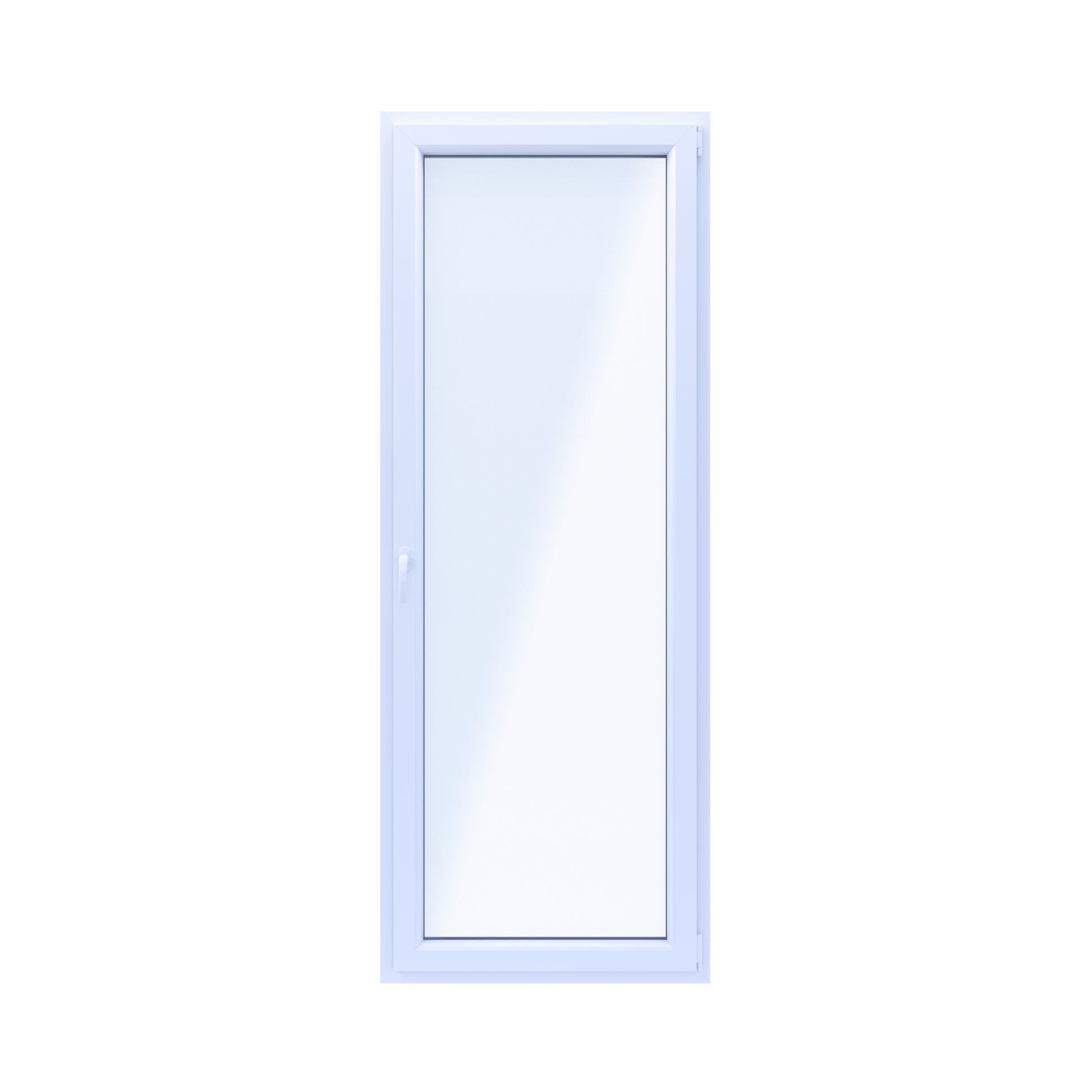PVC Vindue 2-lags Altandør OB7 Hvid 86,5x229,5 cm Indadgående Højre
