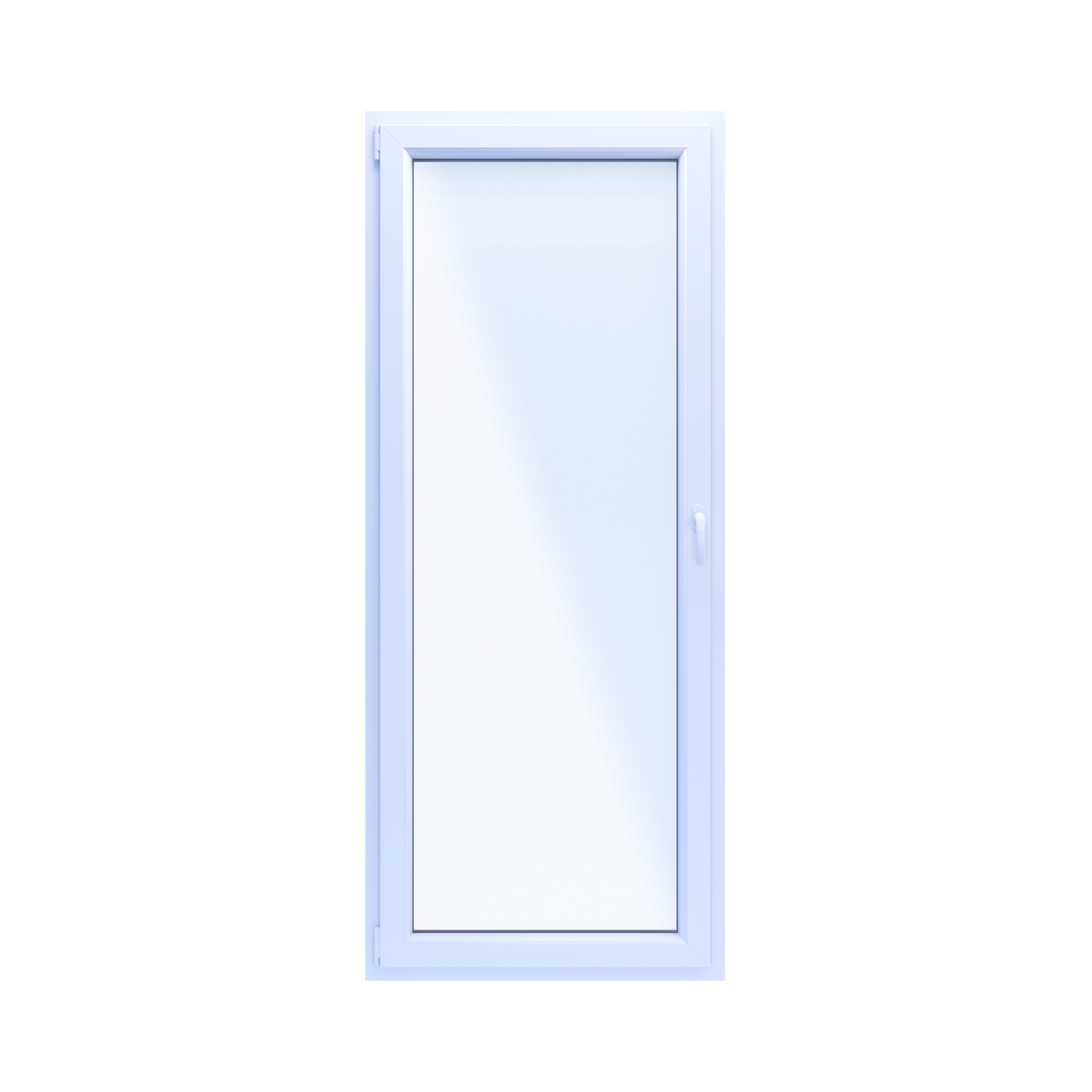 PCV Balkonvindue OB4 R 86,5x209,5 cm Hvid Indadgående Venstre