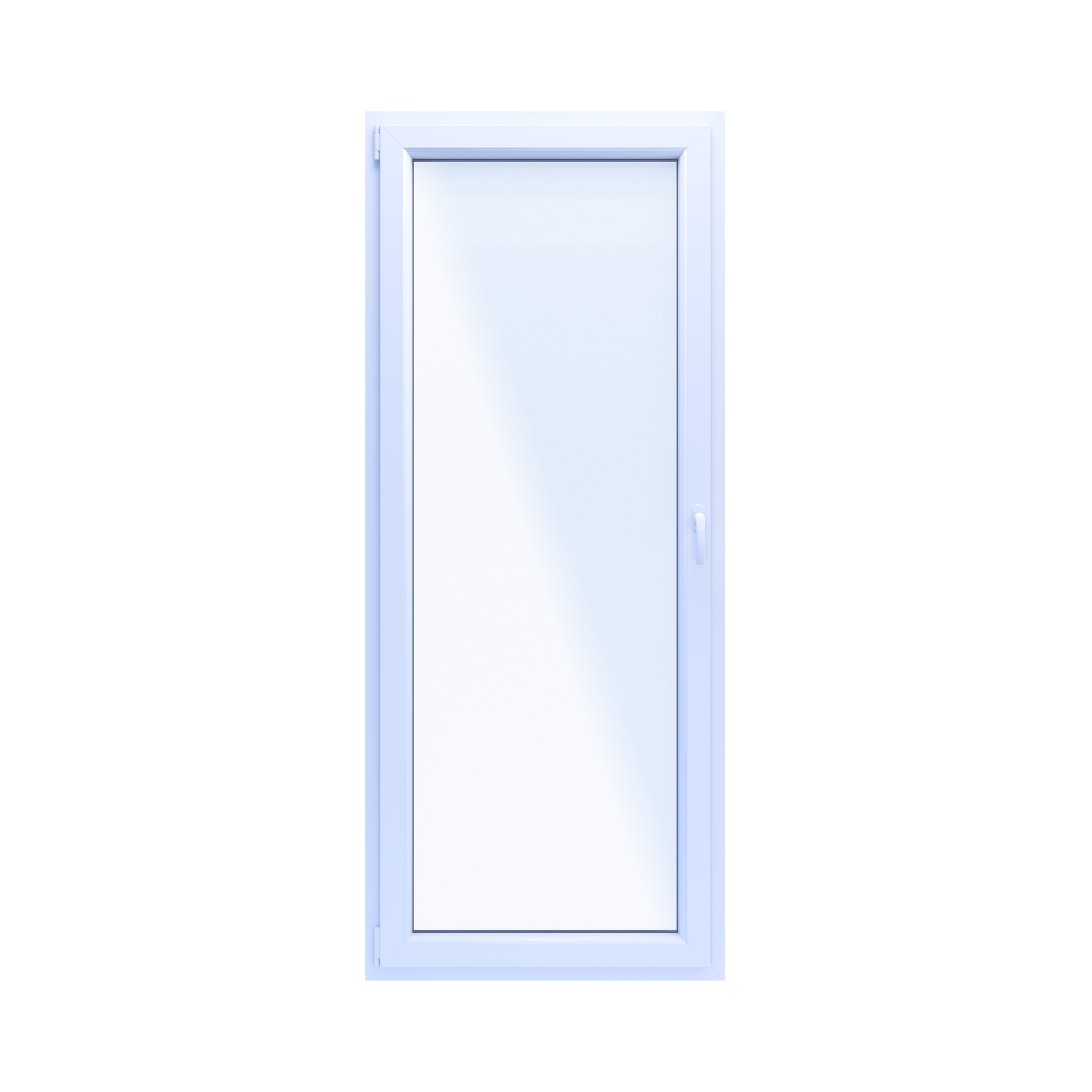 PCV Balkonvindue OB4 R 86,5x209,5 cm Hvid Indadgående Venstre