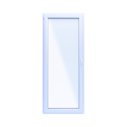 PCV Balkonvindue OB4 R 86,5x209,5 cm Hvid Indadgående Venstre