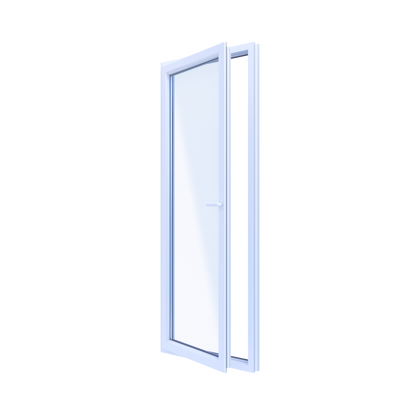 PVC Vindue OB6 86,5x219,5 cm Hvid Venstre