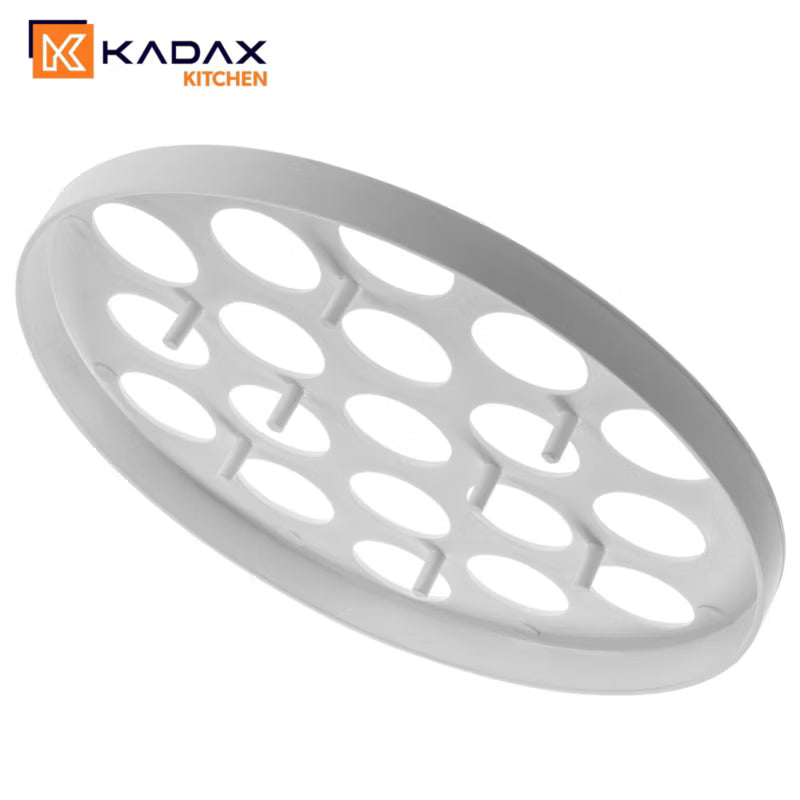 Melbolleform Plastik 26 cm 19 Huller Hvid
