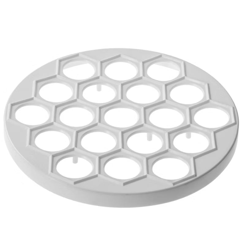 Melbolleform Plastik 26 cm 19 Huller Hvid