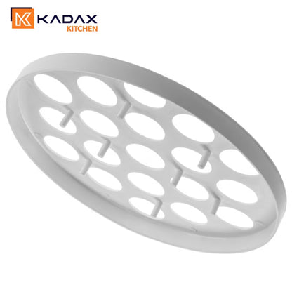 Melbolleform Plastik 26 cm 19 Huller Hvid
