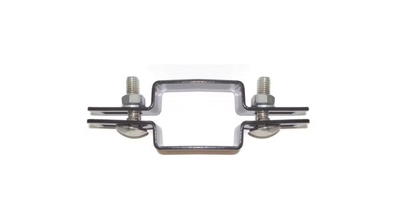 Mellemklemme Hegnsstolpe 50x50 mm Sort