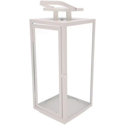 Metal Lanterne 40 cm Hvid