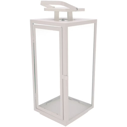 Metal Lanterne 40 cm Hvid