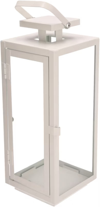Metal Lanterne 50 cm Hvid