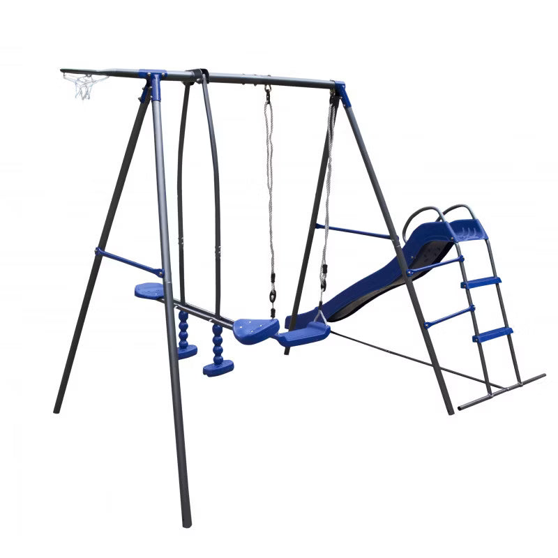 Metal Legeplads Tymek 216x180x195 cm Blå