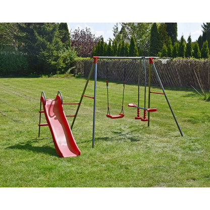 Metal Legeplads Tymek 216x180x195 cm Rød