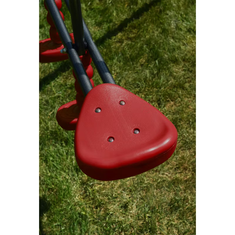 Metal Legeplads Tymek 216x195 cm Rød