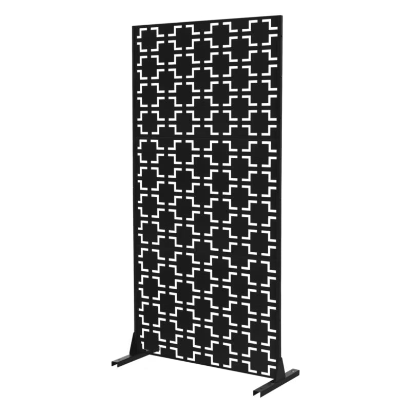 Metalhegn Milano 90x180 cm Sort Stål