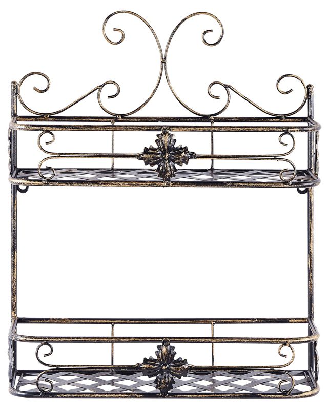 Sort metalvæghylde Marayes, 1 stk.