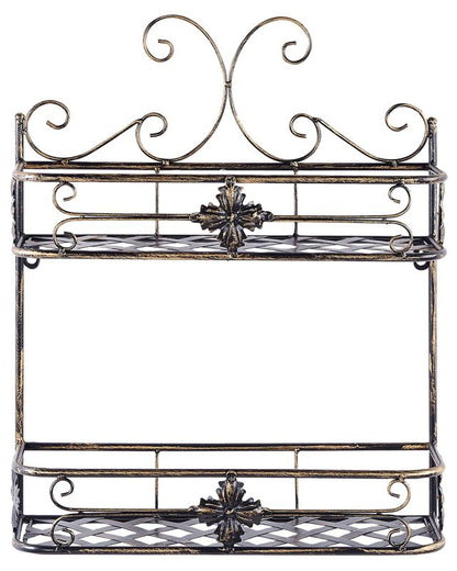 Sort metalvæghylde Marayes, 1 stk.