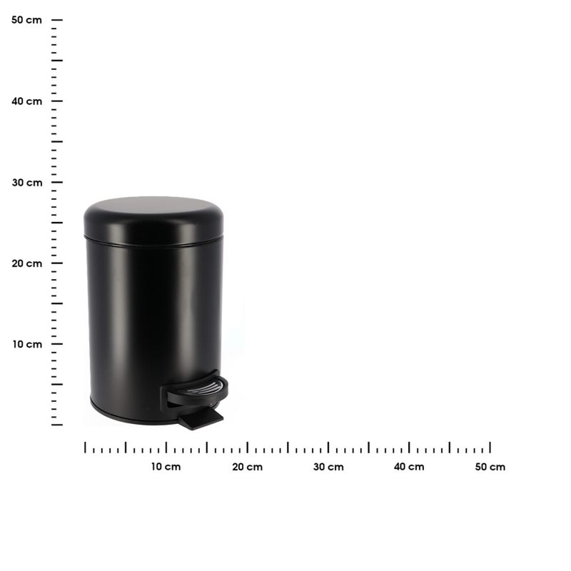 Metal Affaldsspand Core 3 L Sort med Pedal