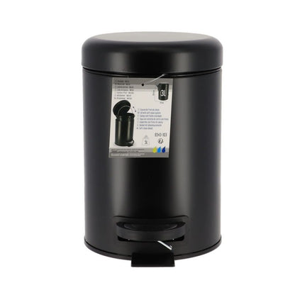 Metal Affaldsspand Core 3 L Sort med Pedal
