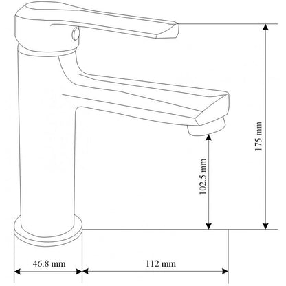 Mexen Sabre sort vaskarmatur - 72100-70