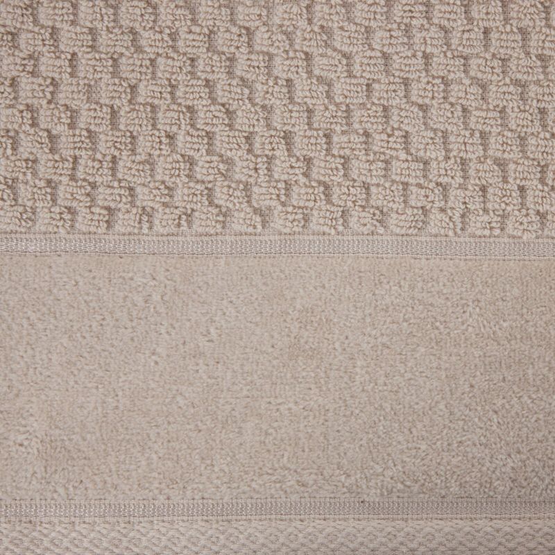 Badehåndklæde 50 x 90 cm Beige Bomuld 500 GSM