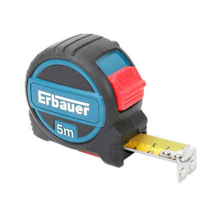 Erbauer 5 m sammenrulleligt målebånd